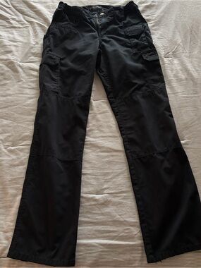 5.11 Tactical Black Flare Cargo Jeans for Women